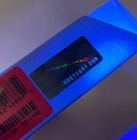 Anti-counterfeiting code detail
