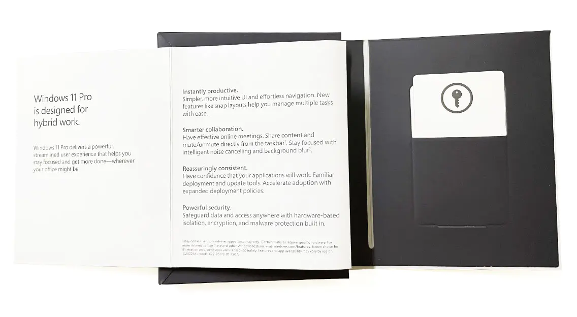 Windows 11 Pro features brochure